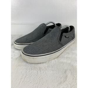 Vans Men’s Asher Slip-On Low Top Sneakers Gray Size 11
